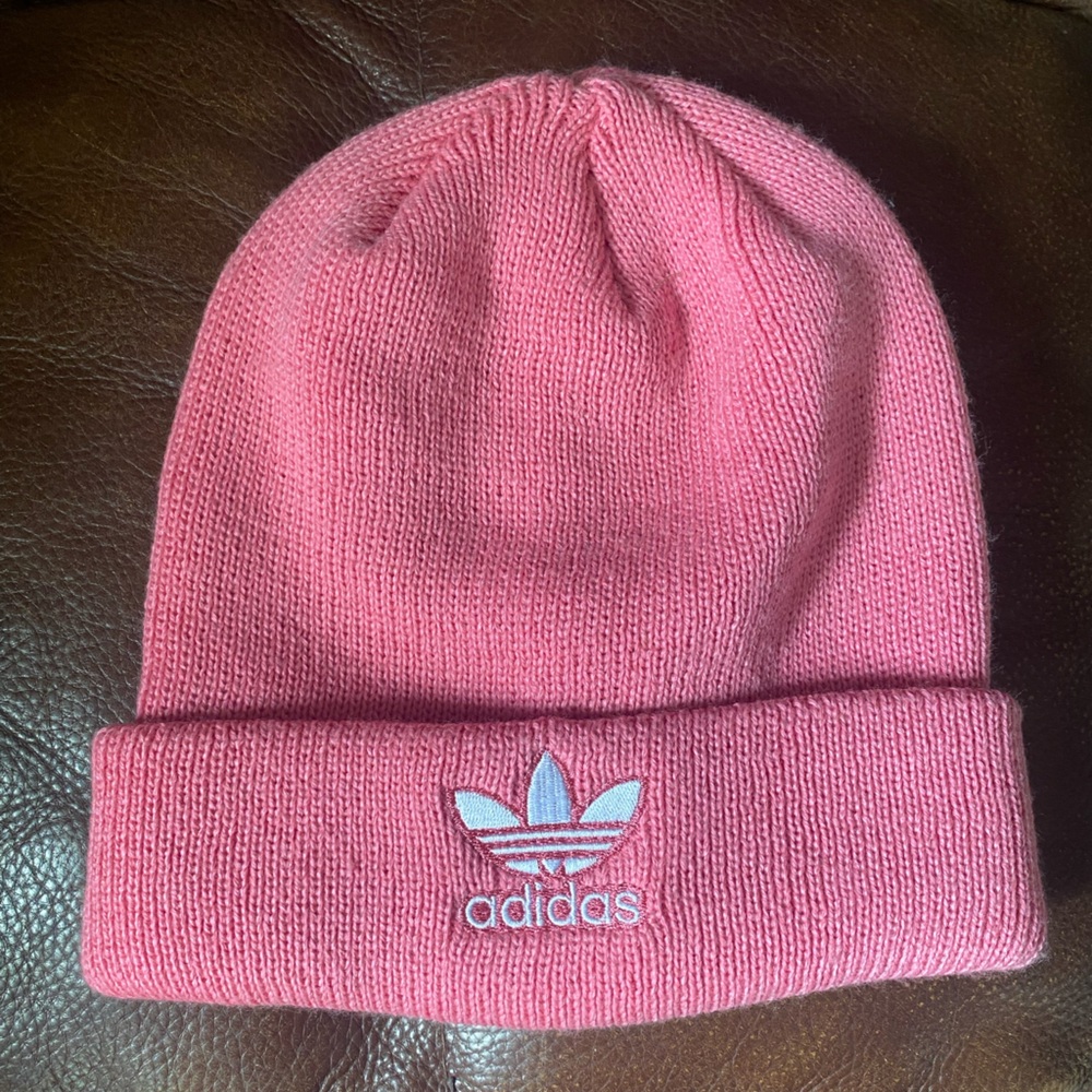 Pink Adidas Beanie